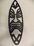 Tiki Surfboard Metal Wall Art Tropical Decor