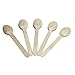 HUJI Eco- Friendly Wooden Spoons - Disposable Wood Cutlery! 50 Spoons 6.1