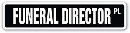 Funeral Director Street Sign Death Mortician Undertaker Burial Cremation Gift 2PCS