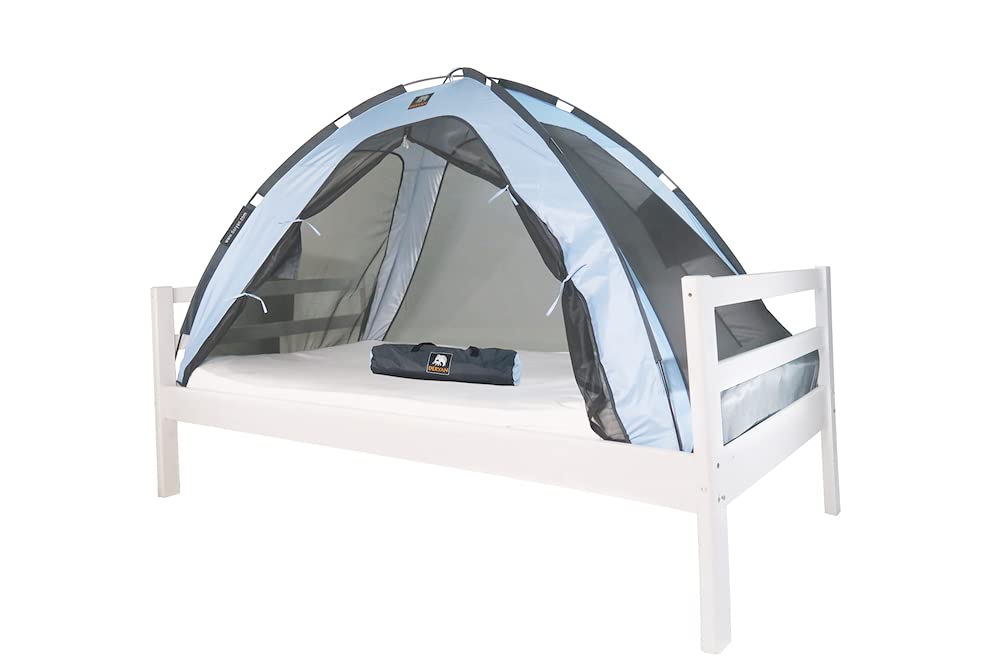 DERYAN Bedtent - < 1 mm Mosquito Net - 150x70cm - Blue