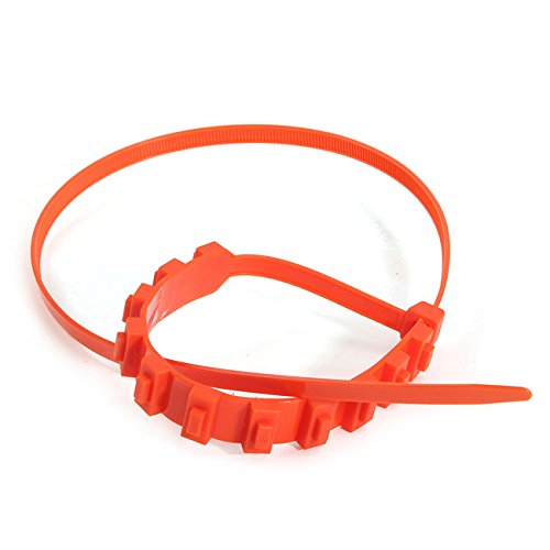 Rurah 10 PCS Tire Chains Portable Tire Chain Emergency Traction Anti-slip Anti-skid Winter Driving Chain Vehicle for Passenger Cars