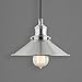 Linea di Liara Andante Farmhouse Pendant Lighting for Kitchen Island Industrial Hanging Light Fixtures Brushed Nickel Pendant Light for Kitchen Sink, UL Listed