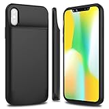 iPhone X/10 Battery Case, Brexlink 6000mAh iPhone X Rechargeable Portable Charging Case, Protective Charger Battery Pack Case for iPhone X/10 (Lightning Cable Input Mode With Sync Through Technology)