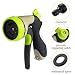 HIDRO2O Hose Nozzle, High Pressure Gardening, Watering Plants, Gardens and Lawns, Pet Cleaning, 8 Pattern Hose Made of Heavy Duty Metal - Incl Extra Washers, Quick Release Connector primary