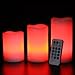 Mooncandles - Vanilla Scented Wax Candles with Colour Changing Remote Control (4'', 5'', 6'' inch Candles)