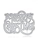 Funballs Christmas Cutting Dies For DIY Scrapbook Supplies, Metal Die Cuts For Card Making, DIY Scrapbooking And Embossing Paper Craft, Merry Christmas