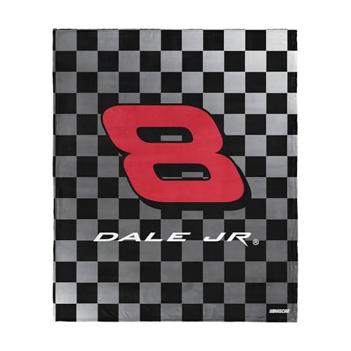 Northwest NASCAR Dale Earnhardt Jr Graded Checks Silk Touch Throw Blanket, 50x6…