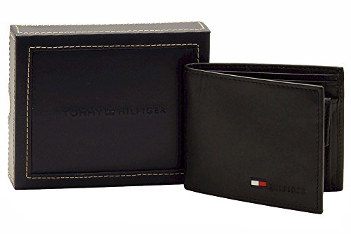 Tommy Hilfiger Men's Stockon Coin Wallet ,Black,
