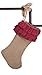 Fennco Styles Capucine Ruffled Holiday Design Burlap Ruffle Stocking 13