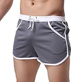 Men's Shorts,Neartime Loose Shorts Mens Trousers Sport Casual Pants (M, Gray)