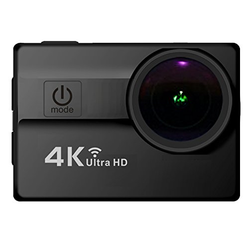 Cámara Deportiva Impermeable 16MP HD 4K Sony CMOS Sensor 2.0 Pulgadas LCD Objetivo Gran Angular de 173 Ángulos...