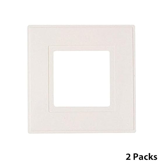 Dencon 8804/2P Light Switch Finger Plate White (Pack of 2) (5