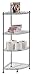 Muscle Rack WSCR121235-4S 4-Shelf Steel Wire Corner Shelving Unit, 12