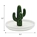 kotoyas Ceramic Ring Holder, Handmade Ceramic Decor Jewelry Tray (Cactus)