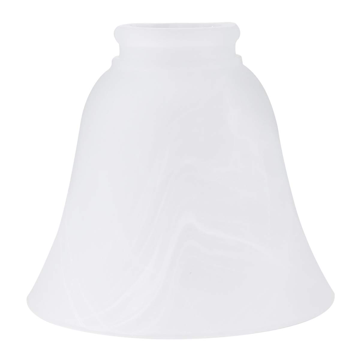FRCOLOR Bell Shaped Alabaster Glass Lamp Shade Replacement for Ceiling Fan Light Kit Wall Sconce Pendant