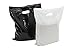 Merchandise Bags: ACME Bag Bros 100 Large Black and White Plastic Retail Bags, Plastic Bags w Handles 12x15