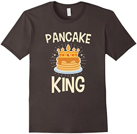 Mens Pancake King T Shirt Gifts XL Asphalt