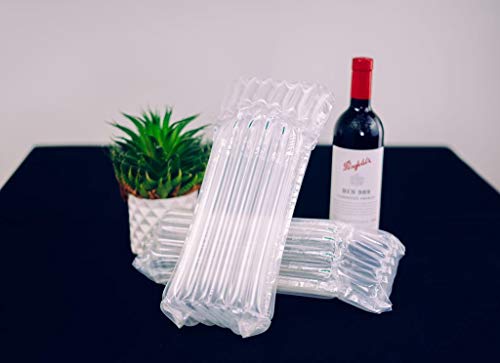 GIEMSON Wine Bottle Protector 50 Packs Bottle Bubble Wrap Sleeves Inflatable Air Column Packaging Bubble Bag for Luggage, Airplane Travel, Transport, Safety Shipping - Thumbnail 4