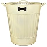 You&Me Dog Food Storage Bin in Cream, Large