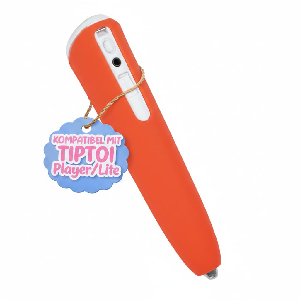 Protective Silicone Case Cover suitable for the Ravensburger TipToi Player (00700) in Red