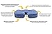 Crafty World Comfy Pro Memory Foam Seat Cushion - Provides Rapid Relief from Back, Tailbone, Hip & Sciatica Pain - Ideal for Home, Office, Car - Blue
