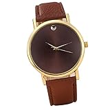 Geneva Fashion Unisex Womens Mens Minimalist Leather Wrist Watch