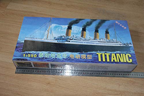 RMS Titanic Model Building Kits Assembly Plastic Ship with Electric Motor Lighting Device 1:550