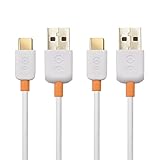 Cable Matters 2-Pack USB Type C (USB-C) to Type A (USB-A) Cable in White 6.6 Feet