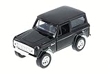 Jada 1973 Ford Bronco Truck, Black 97051 - 1/32 Scale Diecast Model Toy Car