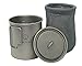 Valtcan Titanium 750ml Pot for Camping Coffee Tea Backpacking Hiking Bushcraft Survival Gear Fire Mug Cup Camping Cooking Cookware Lid and Stuff Sack