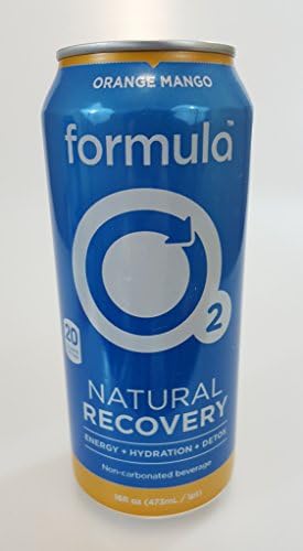 formula O2 Natural Recovery Drink | Oxygen + Electrolytes + Caffeine (Orange Mango)
