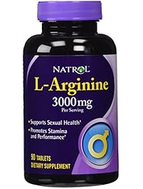 Natrol L-Arginine 3,000 mg Tablets, 90 Count