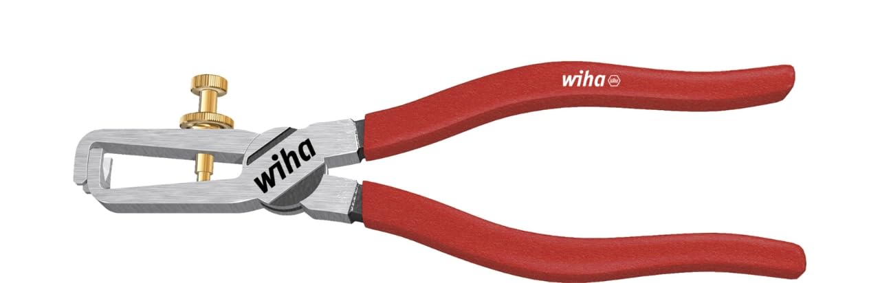 Wiha Z55016001SB "Classic" Wire Stripper, Red/Silver, 160 mm