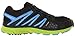 Salomon Men's X-Mission 3 Trail Running Shoe, Black/Granny Green/Bright Blue, 10.5 D US