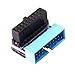 Cablecc USB 3.0 20pin Male to Female Extension Adapter Up Down Angled 90 Degree for Motherboard Mainboard (UP Angled)