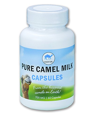 Camel Life / Camel Milk Capsules â€“ Pure Camel Milk / biologically active protective proteins, calcium, iron, lactoferrin, vitamins B1, B2 and C / energy performance boosting / 60 â€“ 700mg caps