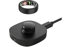 Compatible with Ou ra Ring Gen3 Charger, Charging Dock with USB-C Cable (Black, Size 11)