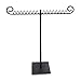 Dark Gray Metal T-Bar Necklace Jewelry Display