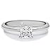 Brilliant 0.7ct Princess Cut Cubic Zircon AAA CZ Stainless Steel Engagement Ring TK202 (9)