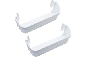Siwdoy (Pack of 2) 240323001 Refrigerator Door Bin Compatible with Frigidaire Electrolux Refrigerator Repalce 240323007 AP2115741 PS429724, White