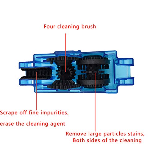 image for LiXiongBao Bicycle Chain Cleaner Bike Chain Blue Scrubber Motorcycle C