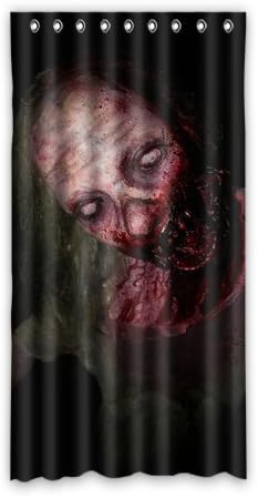 Fashions Home Deco Custom Zombies Window Curtain For Living Room/Bedroom/Patio Door/Bathroom,Home Decor,Window Curtain 50" X 96"(One Piece)