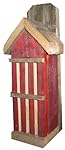 Rustic Butterfly House from Recycled Fence Wood: RED