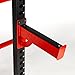 Lifeline C1 Pro Half Rack – 1,000lb rated, 2”x3” 11-Gauge Heavy Grade Steel, Numbered Uprights, Multi-Grip Pullup, Plate Storage Posts, Bar Holders, Reinforced Spotter Arms and J-Hooksthumb 3