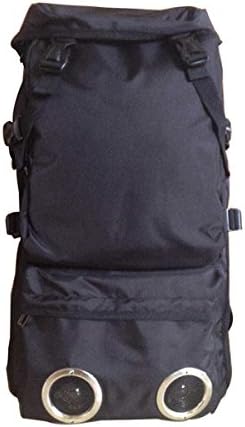 New Black urban city Style speaker bag with real Built in working speakers , works with any device , plug and play Simple Fun Fashion backpack Bags