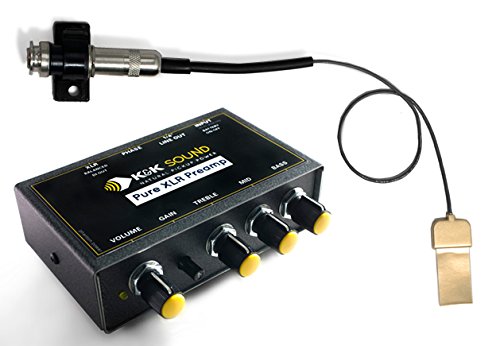 K&K Sound Definity PRO Pickup w/Pure XLR Preamp for Floating Bridge Guitars