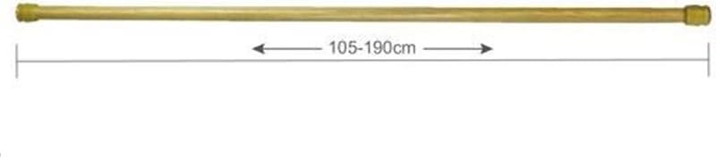 Anti-corrosion telescopic curtain poles--- Wood grain Telescopic Shower curtain rod 105-190cm --- free drilling curtain poles