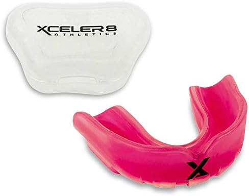 XCELER8 Athletics Kid Mouth Guard for Sports Custom Fit Chew Resistant Protection Youth Mouth Guard for Football, Boxing, MMA, Hockey, Lacrosse, JJU, Wrestling & More | Comes with Vented Case