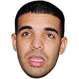 Drake Mask, Cardboard Face and Fancy Dress Mask by Celebrity Cutouts
