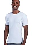 Jockey Men's T-Shirts Travel Microfiber Crew, white, M